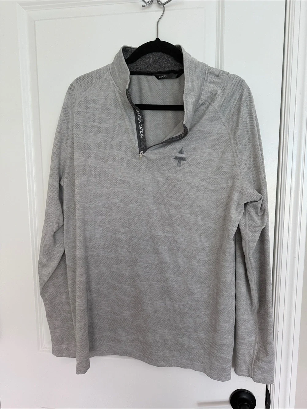 Light Gray Quarter-Zip Men's Sweater